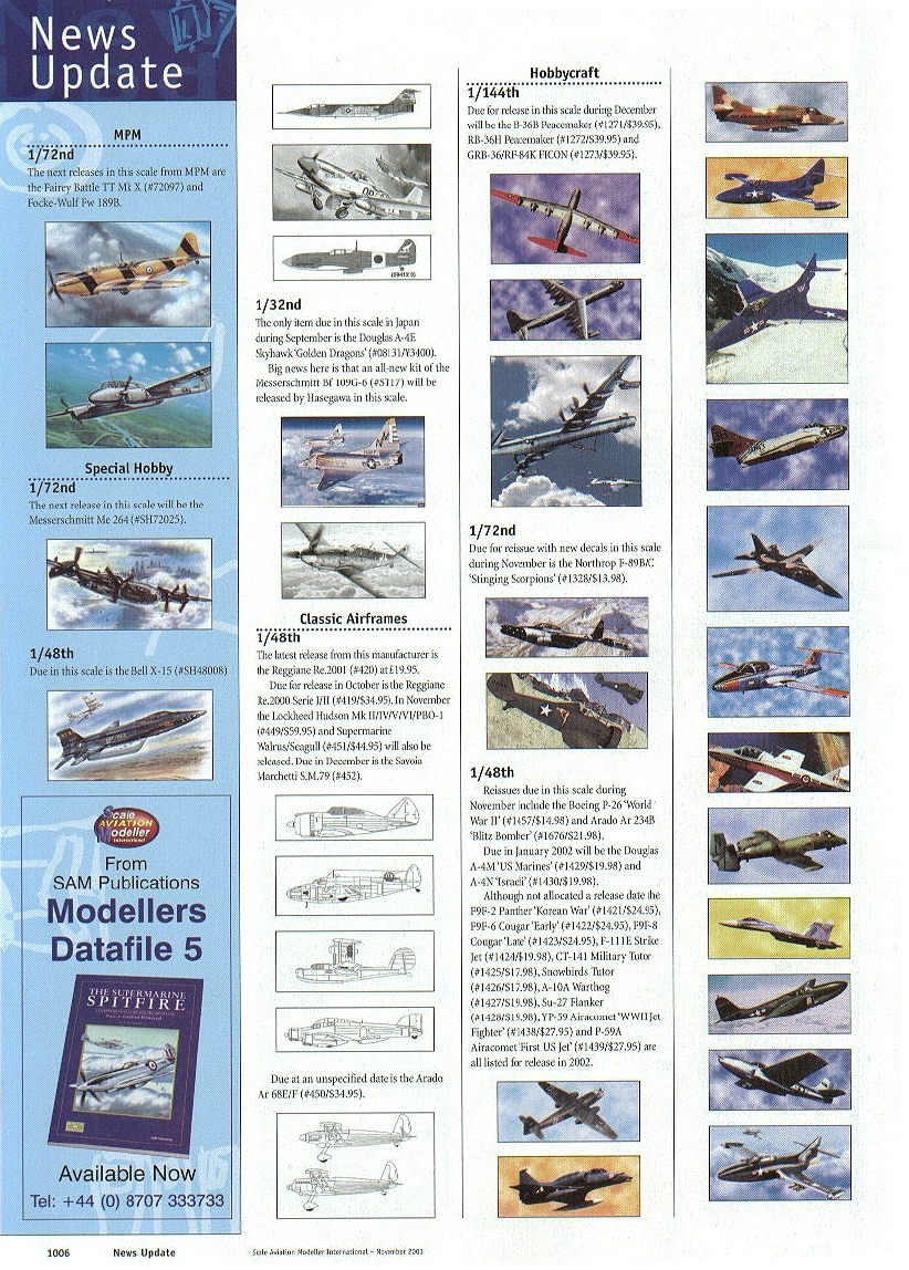 Scale Aviation Modeller International 2001-11